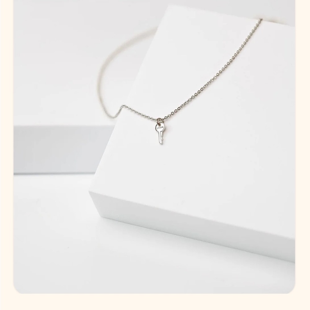 The Giving Keys Silver Key Necklace